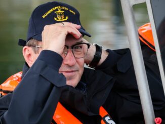 Innenminister Alexander Dobrindt zu Besuch bei der Bundespolizei See.