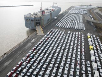 Fahrzeuge des VW-Konzerns vor der Verschiffung. Niedersachsen gehört zu den am härtesten betroffenen Ländern. (Archivbild)