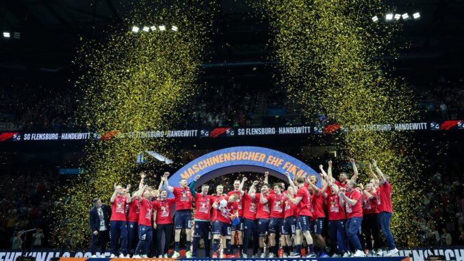 European-League-Final4 in Hamburg. Die SG Flensburg-Handewitt ist Titelverteidiger in der European League.