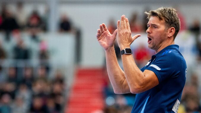 Trainer Christian Prokop von der TSV Hannover-Burgdorf Trainer Christian Prokop steht in der Qualifikationsrunde zur European League.
