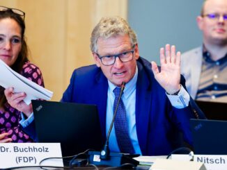Der frühere Wirtschaftsminister Bernd Buchholz (FDP) schaltet wegen Northvolt das Landesverfassungsgericht ein. (Archivbild)