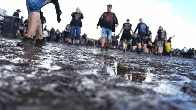 Wacken Open Air In Wacken wird es schlammig.