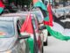 Die Demonstranten forderten ein Ende der Waffenlieferung an Israel und mehr humanitäre Hilfe für die Zivilbevölkerung im Gazastreifen.