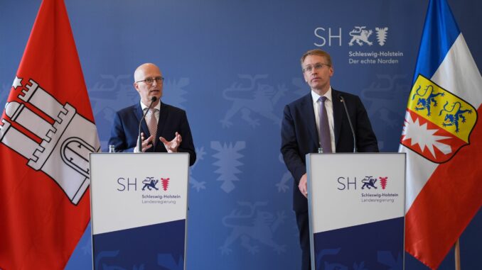 Kabinettssitzung in Kiel Hamburg und Schleswig-Holstein wollen enger bei der zivilen Verteidigung zusammenarbeiten.