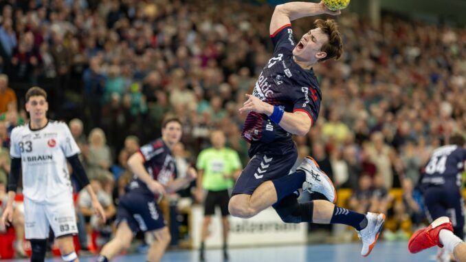 Lukas Jörgensen von der SG Flensburg-Handewitt Lukas Jörgensen wird Flensburg im Sommer 2026 verlassen.